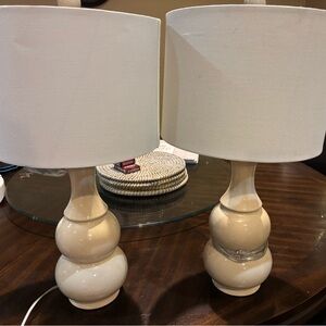 Set of ceramic table lamps
